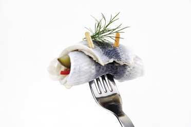 Rollmops, typisch deutsches Essen, Nahaufnahme - 08071CS-U