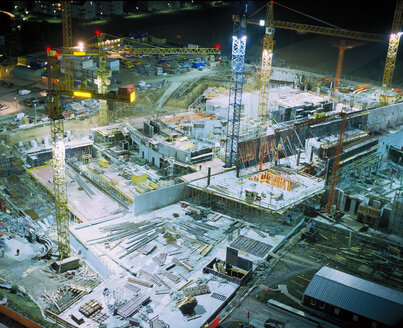 Deutschland, Stuttgart, SI Zentrum, Blick auf die Baustelle - HK00022