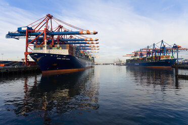 Germany, Hamburg, Waltershof, Container Terminal, ships - SEF00037