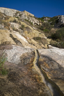 Italien, Toskana, Bagno Vignoni, heiße Quellen - FOF00516