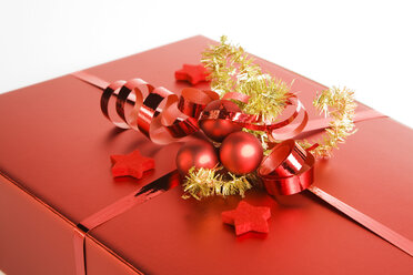 Christmas parcel, close up - GWF00598