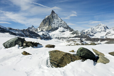 Schweiz, Matterhorn, Bergkette - NHF00693