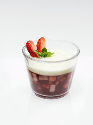 Fruchtpudding mit Erdbeeren und Rhabarber - KMF01251
