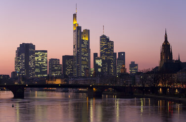 Germany, Frankfurt, River Main and financial district, - WD00065
