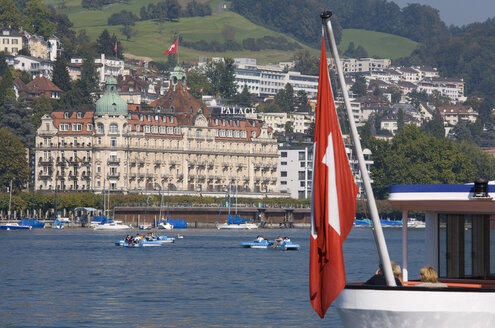 Schweiz, Luzern, Vierwaldstätter See, Palace Hotel am Wasser - WD00049