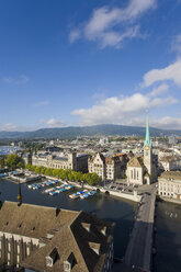 Schweiz, Zürich, Stadtbild, Blick von oben - WD00046