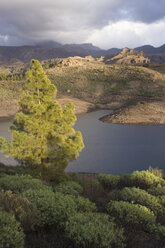 Spain, Canary Islands, Gran Canaria, lake and hills - FFF00899