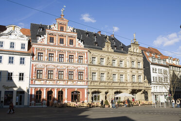 Germany, Erfurt, fish market, historic buildings - UK00153