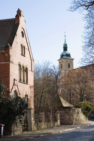 Deutschland, Erfurt, Neuwerkkirche, lizenzfreies Stockfoto