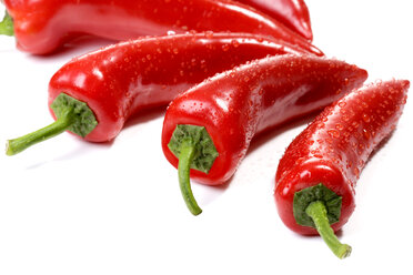 Red peppers, close up - MAEF01018
