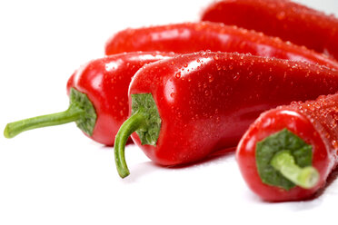 Red peppers, close up - MAEF01017