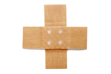 Cross adhesive bandages, close-up - TCF00713