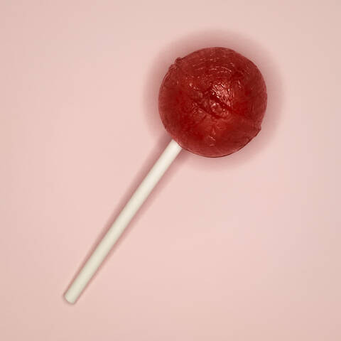 Lollipop, Ansicht von oben, lizenzfreies Stockfoto