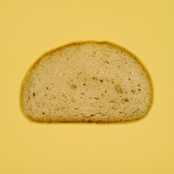 Scheibe Brot, Ansicht von oben - MUF00429