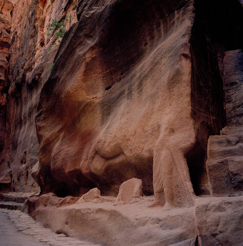 Jordanien, Petra, Felsformation, lizenzfreies Stockfoto