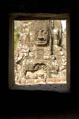 Kambodscha, Angkor, Siem Reap, Bayon-Tempel, lizenzfreies Stockfoto