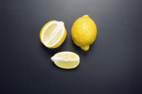 Lemons and rosemary, elevated view - MNF00148