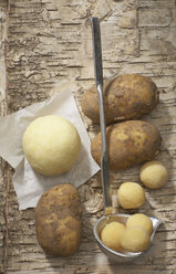 Kartoffeln und Knödel, Blick von oben - SC00206