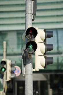 Pedestrian light signalling green, close up - MAEF01042