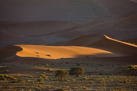 Afrika, Namibia, Sossusvlei, Sanddünen, lizenzfreies Stockfoto