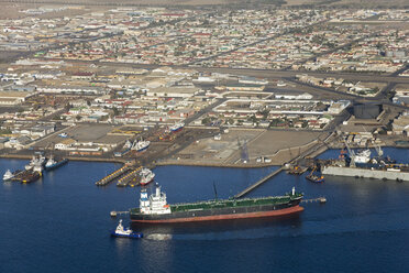 Africa, Namibia, Walvis Bay, Deepwater port, Aerial view - FO01074