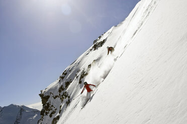 Italien, Tirol, Monte Rosa, Freeride, Pärchenabfahrt - FFF00901