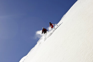 Italien, Tirol, Monte Rosa, Freeride, Pärchenabfahrt - FFF00900