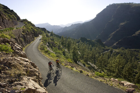 Spanien, Die Kanarischen Inseln, Gran Canaria, Mountainbiking zu zweit - DSF00205