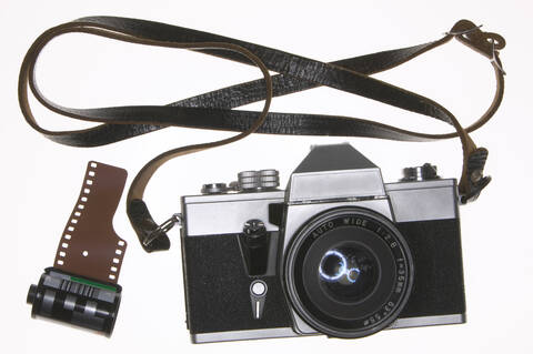 SLR-Kamera, Nahaufnahme, lizenzfreies Stockfoto