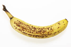 Reife Banane, Ansicht von oben - THF00953