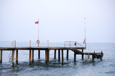 Turkey, Alanya, Mediterranean Sea, pier - TCF00952