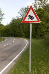 Germany, Baden Württemberg, Sign, Toad migration - AWDF00172