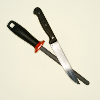Messerschleifer und Messer, Ansicht von oben - MUF00687