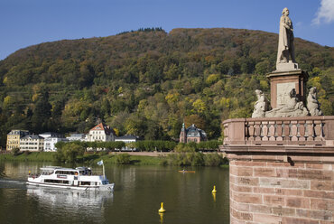 Deutschland, Baden-Württemberg, Heidelberg, Neckar, Alte Brücke - WDF00406