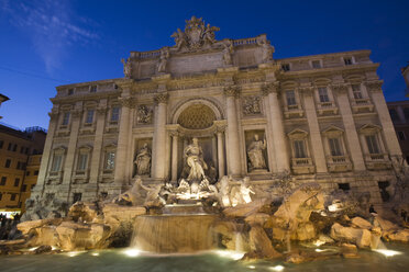 Italien, Rom, Trevi-Brunnen bei Nacht - GWF00922