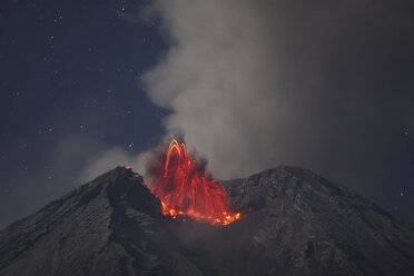 Indonesien, Ost-Java, Vulkan Semeru, Ausbruch - RM00334