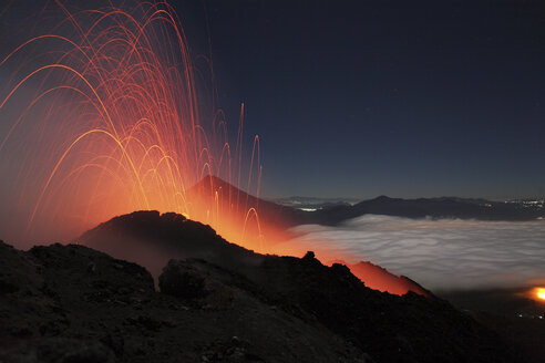 Guatemala, Vulkan Pacaya, Strombolianische Eruption - RM00304