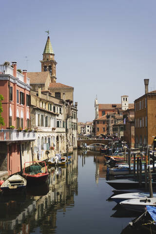 Italien, Chioggia, Vena-Kanal, Fischereihafen, lizenzfreies Stockfoto