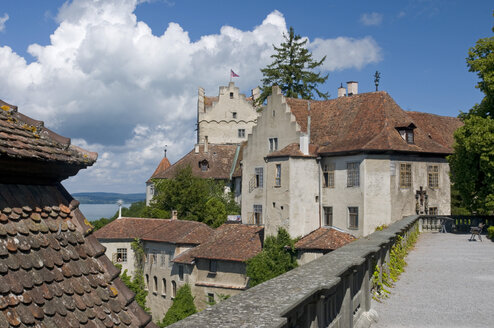 Deutschland, Baden-Württemberg, Schloss Meersburg,Terrasse - SHF00261