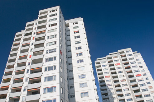 Germany, Baden-Württemberg, Immenstaad, High rise, low angle view - SHF00243