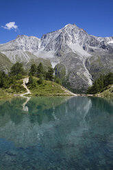 Schweiz, Walliser Alpen, Val D'Herens, Lac Bleu - GWF00953