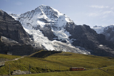 Switzerland, Wallis Alps, Mountain Range, Mönch, Eigergletscher, Jungfraujoch - GWF00950