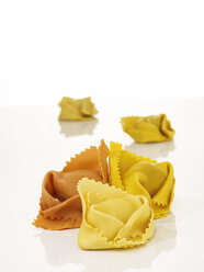 Uncooked Tortellini, elevated view - AKF00098