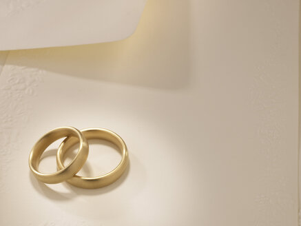Wedding rings, elevated view - AKF00062