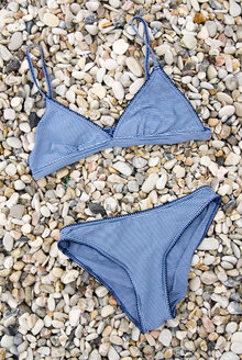 Underwear on shingle beach, elevated view - MUF00752