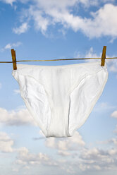 Close-up of a mens underwear hanging on a clothesline - Stock Photo -  Masterfile - Premium Royalty-Free, Code: 640-01357723