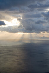 Griechenland, Ionisches Meer, Ithaka, Gewitterwolken über dem Meer - MU00810
