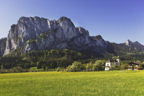 Österreich, Salzkammergut, St. Lorenz, Drachenwand, lizenzfreies Stockfoto