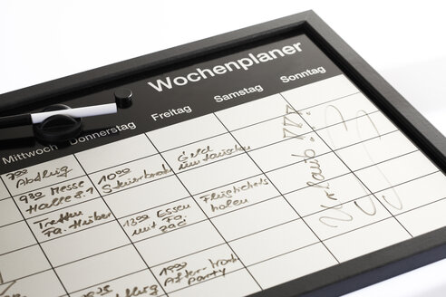 Wochenplan, gehobene Ansicht - 10647CS-U