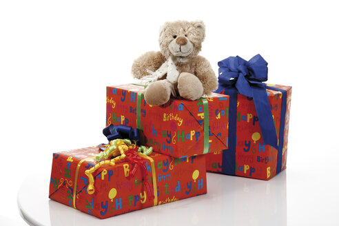 Teddybär auf Geschenkpaketen - 10569CS-U